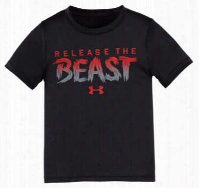 Udner Armour Release The Beast T-shirt For Toddlers - Black - 2t