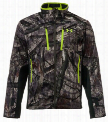 Under Armour Ua Coldgear Infrared Scent Control Softershell Jacket For Mn - Mossy Oak Treestan D- S