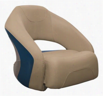 Wise Premier Series Pontoon Furniture - Bolster Bcket Seat Bm11007 - Mocha Java/mj Punch/midnite /rk Sat