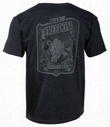 51.1 Tactical Freedom T-shirt For Men - Charcoal Heather - S