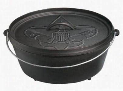 Boy Scouts Of America Engraved Cast Iron Cookware By Lodge Logic - 6-quart Camp Dutch Oven