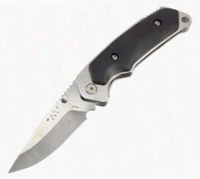 Buck Alpha Hunter Drop  Point Fol Ding Knife - Rubber Handle