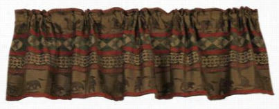 Cascade Lodge Collection Rod Pockett Valance