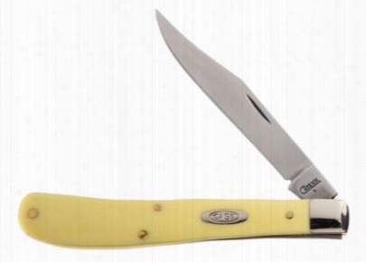 Caase Yellow Handle Knife - Slimline Trapper