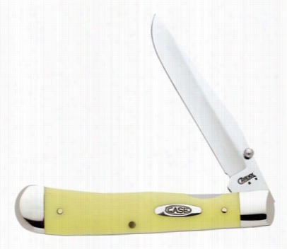 Case Yellow Handle Knife - Trapperlock