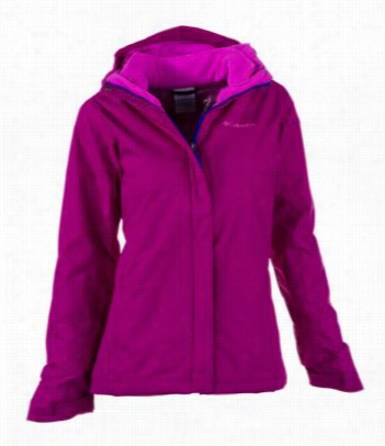 Columbia Bugaboointerchange 3~in-1 Jacket For Girls - Bright Plum - L