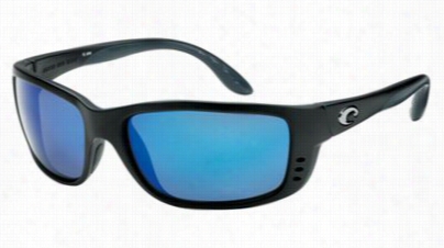 Costa Ane 580 G Polarized Sunglasses - Matte Dismal/blue Mirror