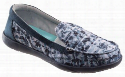 Crocs Walu Ii Striped Floral  Canvas Loafers For Ladies - Multi-white - 10m