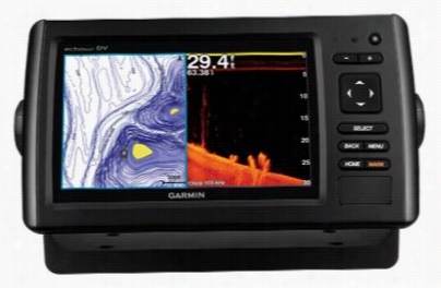 Garmin Echomap 74dv Chirp Fishfindeer And Chartplotter With Bluechart G2 Caostal U.s. Maps  7'