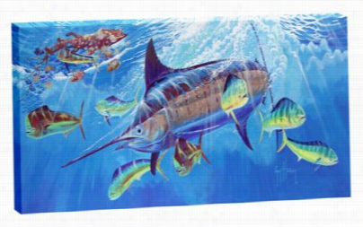 Guy Harvey Canvas Art - Depth Chaar Ge