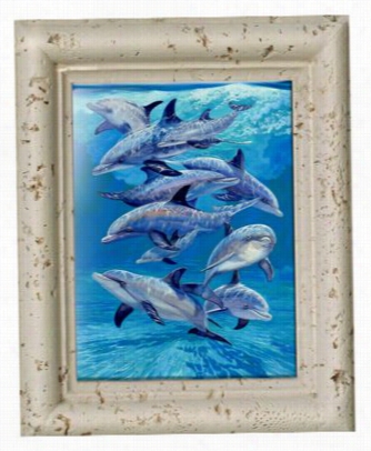 Guy Harvey Ceramic Tile Art  -bottlenose Dolphins