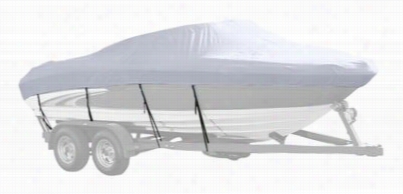 Hurricane Semi-custom  Boat Covers For V-hlul Runabout I/o Boat - Arctic Silver - 16'6"-17'5