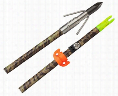 Muzzy Fishbone Bowfishing Arrow With Stainless Steel Point-  Carp Point