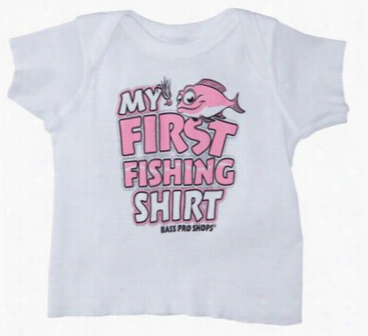 My First Fishing Shirt For Baby Girls - White - 6 Months