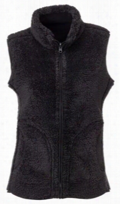 Natural Reflections Reversible Plush Fleece Vest For Ladies - An Thracite - M