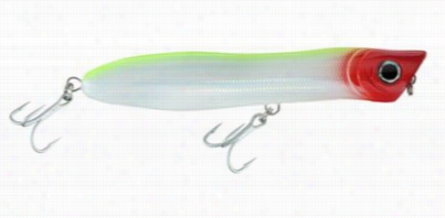 Otfshore Angler Lazer Eye Saltwater Series - Laazer Eye Popper - 5.25" - Red/chartreuse