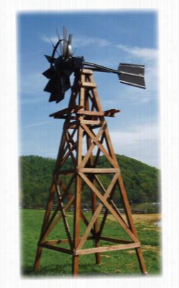 Outdoor Water Solutions Wood Aeration Windmill