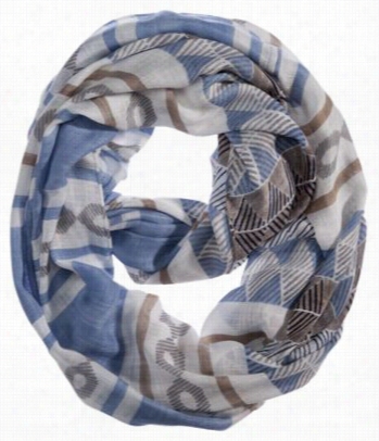 Quagga White Sand S Infinity Scarf For Ladies - Hite