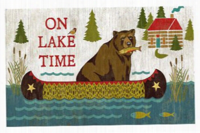 Red Horse On Lake Time Vintage Sign - 15' X 26'