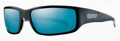 Smith Optics Pros Pect Polarized Sunglasses - Matte Blaack/blue Mirror