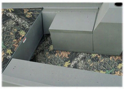 Styx River Camo Neo-mats For Tracker Grizzly 1448 Mvx Jon Boat - Floor Mat - Mossy Oak Break-up