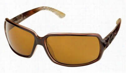 Suncloud Poptown Polarized Sunglasses For Lacies - Brown Stripe Laser/brown