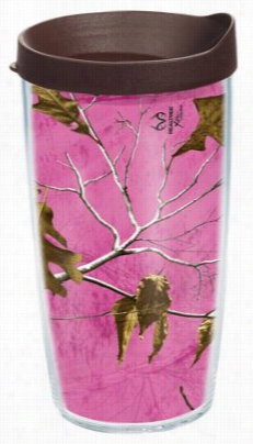 Tervis Tumble Rrealtree Ccmao Insulated Wrap With Lid - 16 Oz. - Xtra Pink