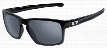 Oakley Sliver Polarized Sunglasses - Polished Black/Black Iridium Mirror