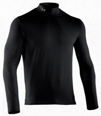 Under Armour Coldgear Infrarde Evo Long Sleeve Mock Turtleneck Shi Rt For Men - Black - L