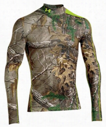 Under Armour Coldgear Nfrared Scentco Trol Evoo Mock For Men - Realtree Xtra - S