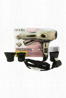 Andis Professional 1875 Watts Ceramic Ionic Hair Dryer-model#acm-1 -black Chrome