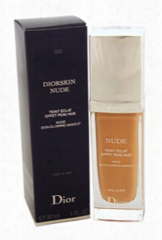 Diorskin Bare Skin Glowing Makeup Sfp 15 - # 040 Honey Beige