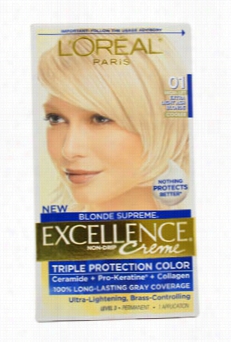 Excellence Creme Blonde Supreme # 01 High-lift Extra Light Ash Blonde - Ocoler