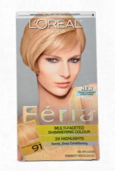 Feria Multi-faceted Shi Mmering Color 3x Highlights 9#1 Light Beige Blonde-coooer