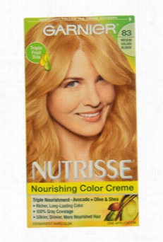 Garnier Nutrise Permanent Haircolor, 83 Medium Golden Blonde Cr Eam Soda