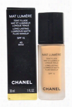 Mat Lumiere Long Lasting Luminous Matte Fluid Makeup Spf15 - # 40 Beige