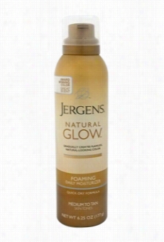 Natural Glow Foaming Daily Moisturjzer For Mean Average To Tan Skin Tones