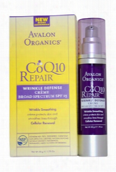 Organics Coq10 Reair Wrnkle Defense Creme Broad Spectrum Spf15