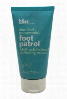 Aloe Leaf + Peppermint Foor Patrol Aha Exfoliating & Softening Cream