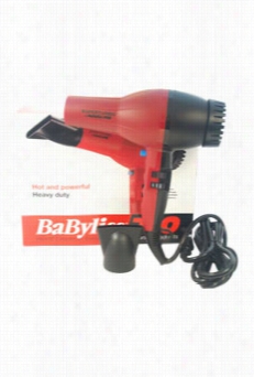 Babyliss Pro Super Turbo Hair Dryer - Model # Ba3b07c - Red/black