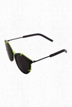 Christian Dir Dior 0196/s Tc8y1 - Black Flurescent Yellw