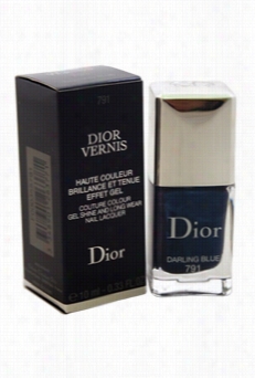 Dior Vernis Couturr Colour Gel Shine And Long Wear Nail Lacquer-791d Qrling Blue