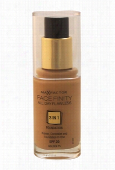 Facefinity All Day Flawless 3 In 1 Foundation Spf20 - # 75 Golden