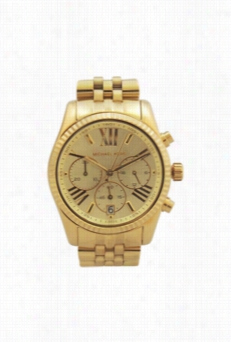 Mk5556 Chronograph Lexingtn Gold-tone Stainles Ssteel Bracelet Awtch