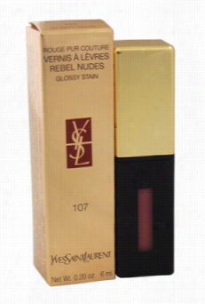 Rouge Pur Couture Vernnis A Levres Rebel Nudes Glossy Stain - # 107 Naughty Mauve