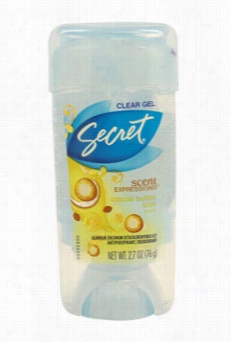 Scent Expressions Cocoa Butter Kiss Clear Gel Antiperspirant Deodorant