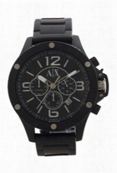 Ax1503 Chronograph Dark Ion Plated Stainless Steel Bracelet Watch