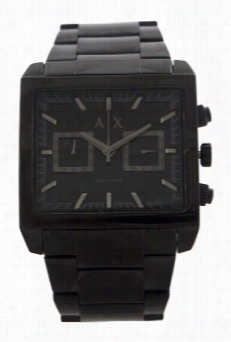 Ax2222 East-west Black Ion Plated Stainless Steel Bracelet Watch