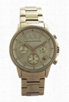 Ax4327 Chronograph Gold-ne Stainless Steel Bracelet Watc