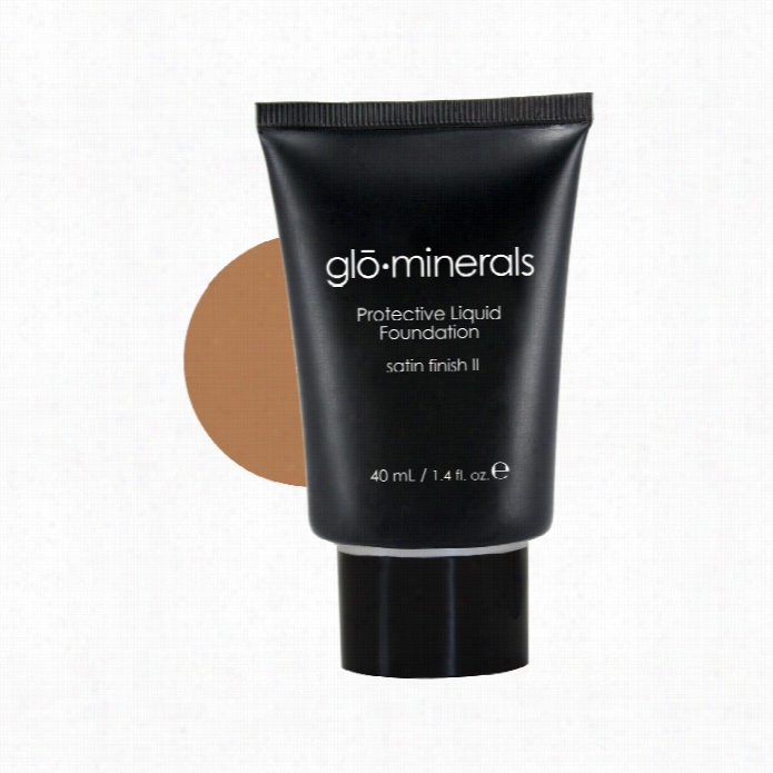 Glominerals Gloprotective Liquid Foundation Satin Ii - Beeige-medium